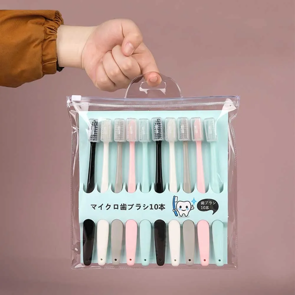 10 Pieces Soft Small Head Toothbrush Extra Soft Toothbrush for Sensitive Gums Soft Toothbrush for Adults Suitable for The Whole Family Adult Kid