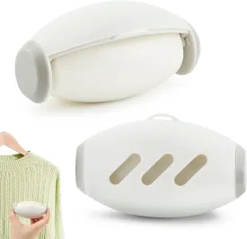 2 Pcs Reusable Lint Roller for Pet Hair, Portable Mini Lint Roller for Clothes, Washable Gel Lints Remover Tool Extra Sticky Cleaner for Clothes Sofas Hair Debris Dust (Color:White)
