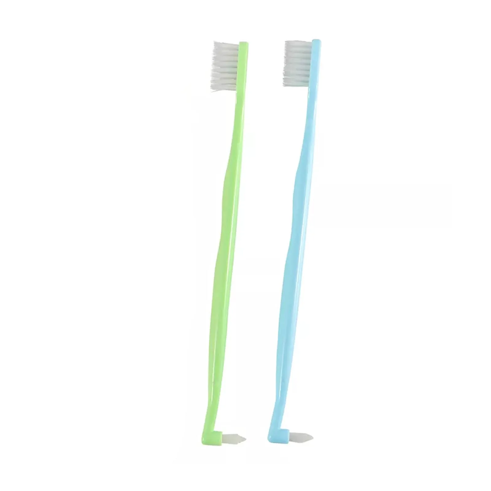 2 Pieces Orthodontic Toothbrushes, Braces Toothbrush, Oralcleaning Care Brush Orthodontic Double-Headed Brush, for Single Head Toothbrush for Braces Detail Cleaning