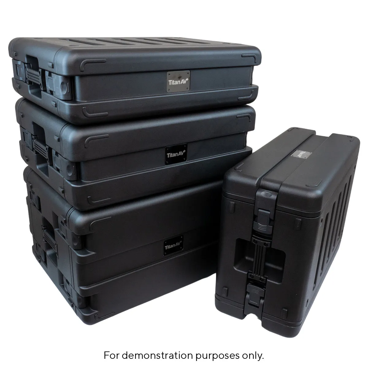2U Shallow Rack Case with Plastic Hard Shell