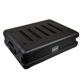 2U Shallow Rack Case with Plastic Hard Shell