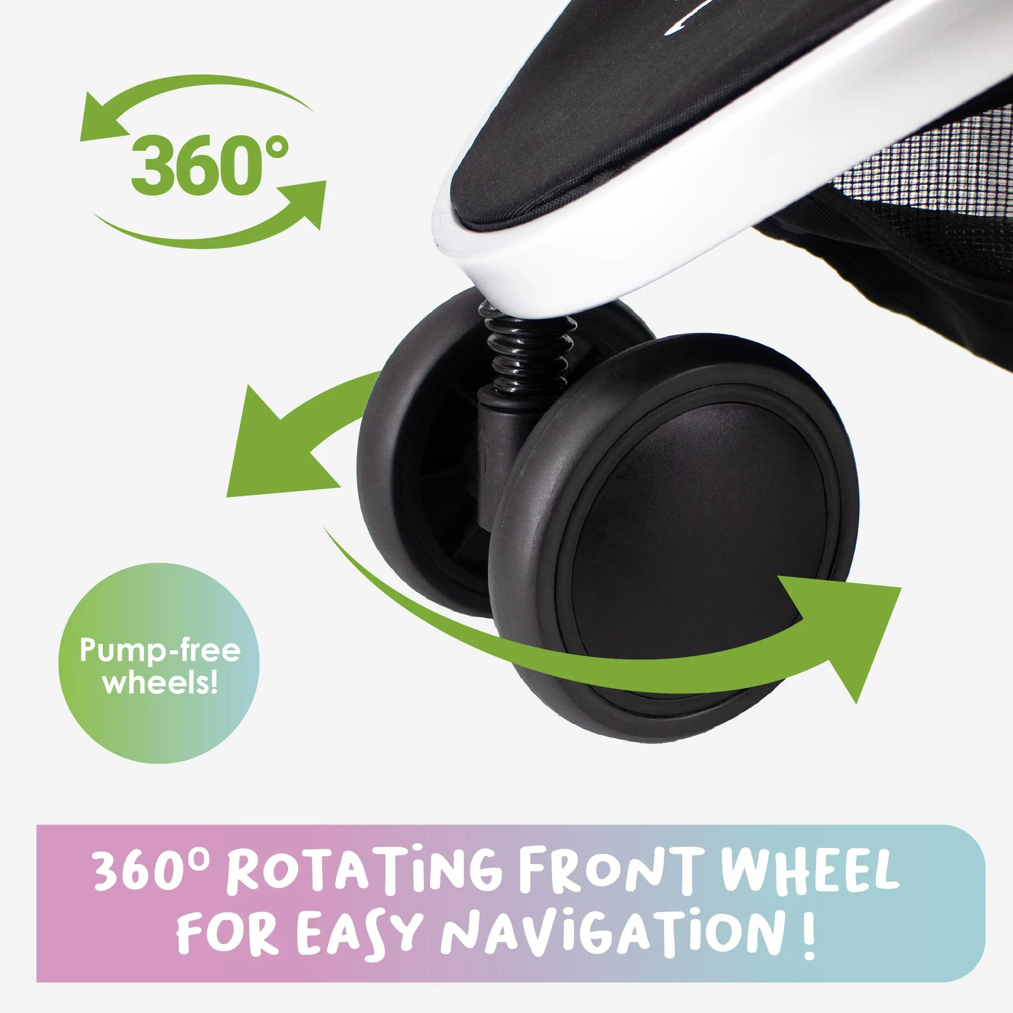 3-in-1 Newport Pet Stroller (Travel Carrier   Car Seat   Stroller), Easy Trifold/Unfold, 360º Front Rotating Wheel, Small/Medium Dogs, Cats and Pets, Supports up to 45LBS