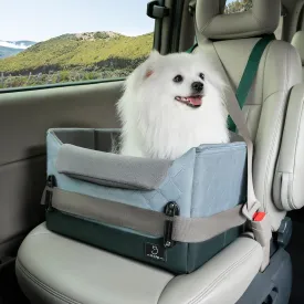 A4Pet Dog Car Seats, Small Dog Car Seat with Patent Buckles, Suitable for Small Dogs and Cats Under 25 Lbs, Clip-On Safety Leash, Fits Most Cars Green