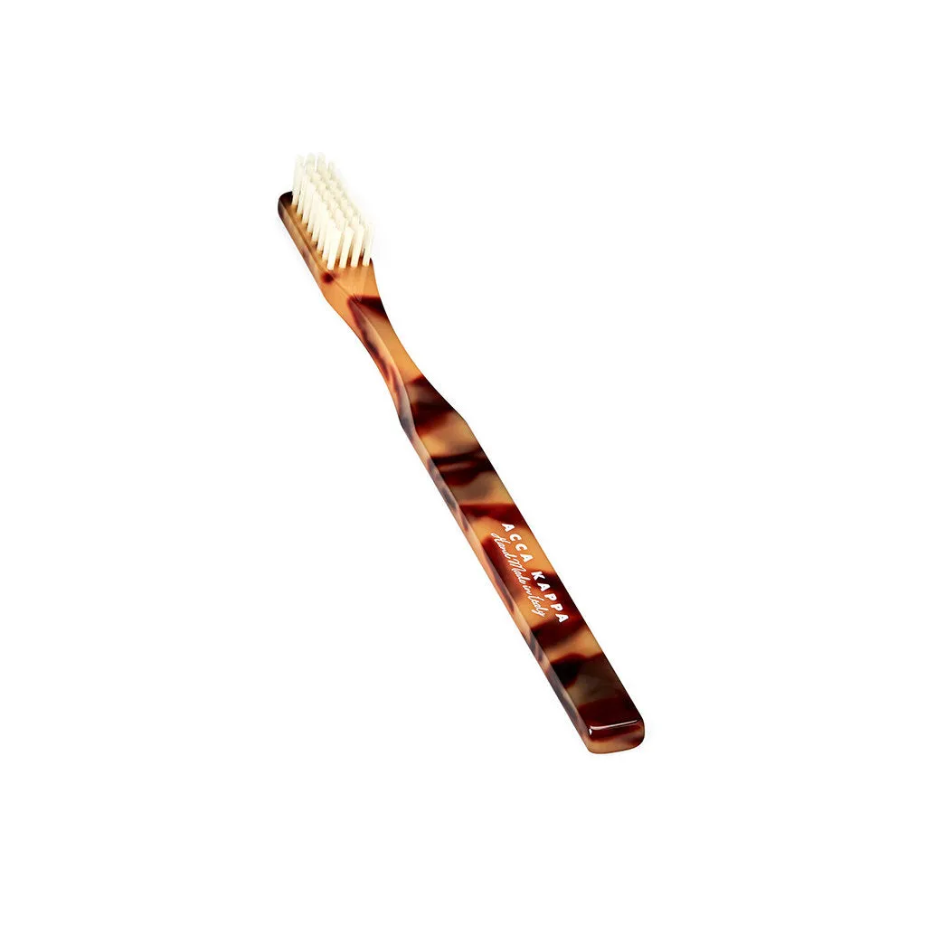 Acca Kappa Classic Brown Soft Bristle Toothbrush