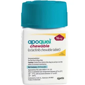 Apoquel (oclacitinib) Chewable Tablets, 16mg