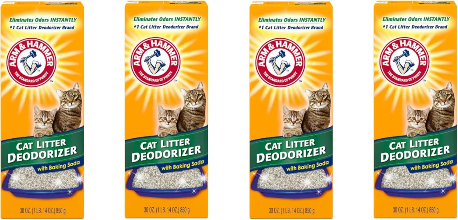 ARM & Hammer Cat Litter Deodorizer-Super Size Pack-30 oz Pack of 4