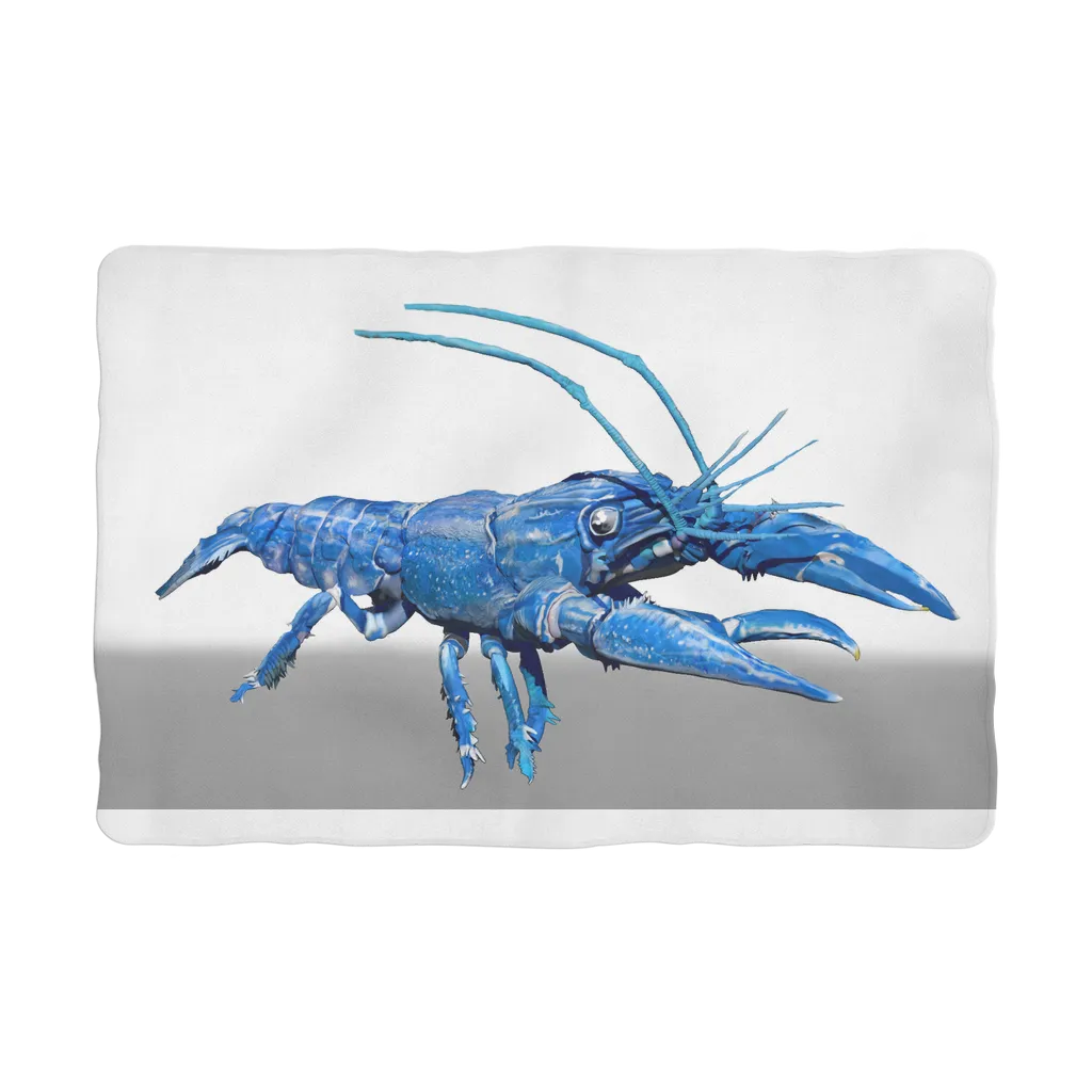 Blue Crawfish Sublimation Pet Blanket