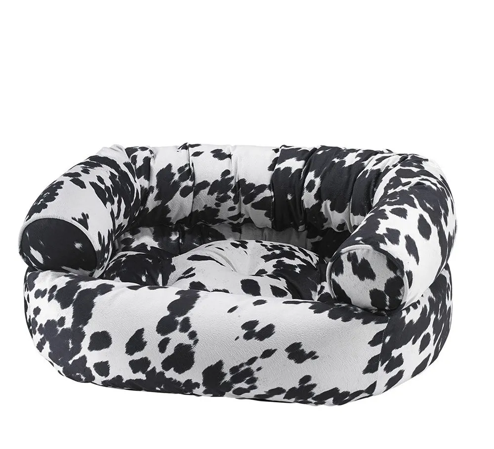 Bowsers Double Donut Sofa Dog Bed Cowhide