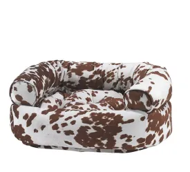 Bowsers Double Donut Sofa Dog Bed Cowhide