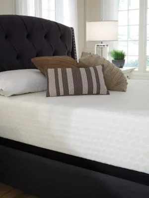 Chime 12 Inch Memory Foam King Mattress in a Box with Head-Foot Model Best King Adjustable Base