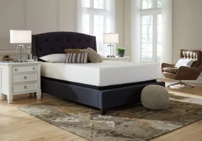 Chime 12 Inch Memory Foam King Mattress in a Box with Head-Foot Model Best King Adjustable Base