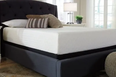 Chime 12 Inch Memory Foam King Mattress in a Box with Head-Foot Model Best King Adjustable Base