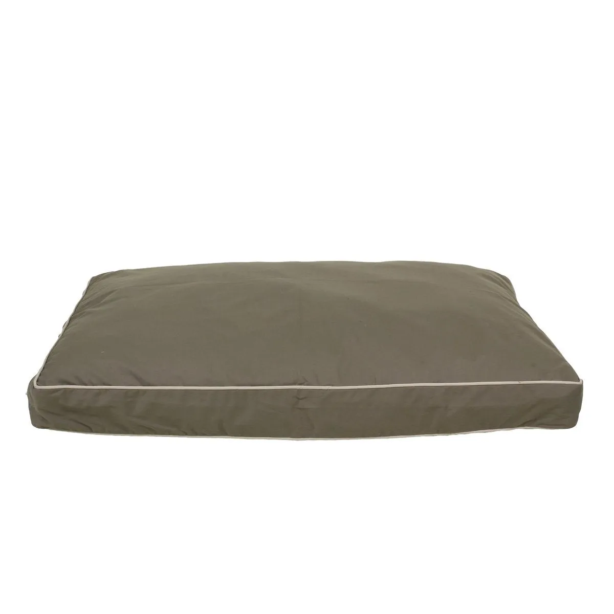 Classic Canvas Personalized Rectangle Dog Bed Sage/Khaki