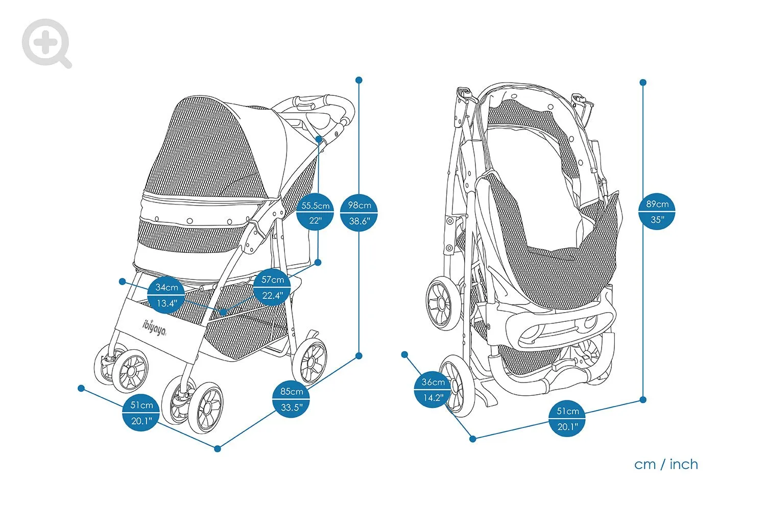 Cloud 9 Pet Stroller for Cats & Dogs up to 20kg - Mustard Yellow