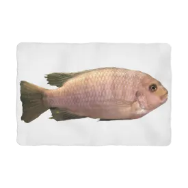 Cream Peach Fish Sublimation Pet Blanket