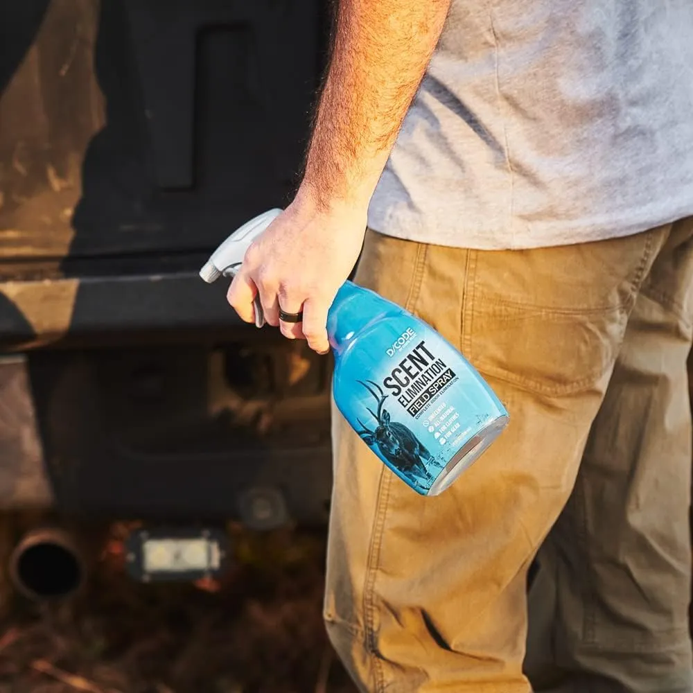 D/Code Unscented Field Spray, Scent Elimination, Choose Size