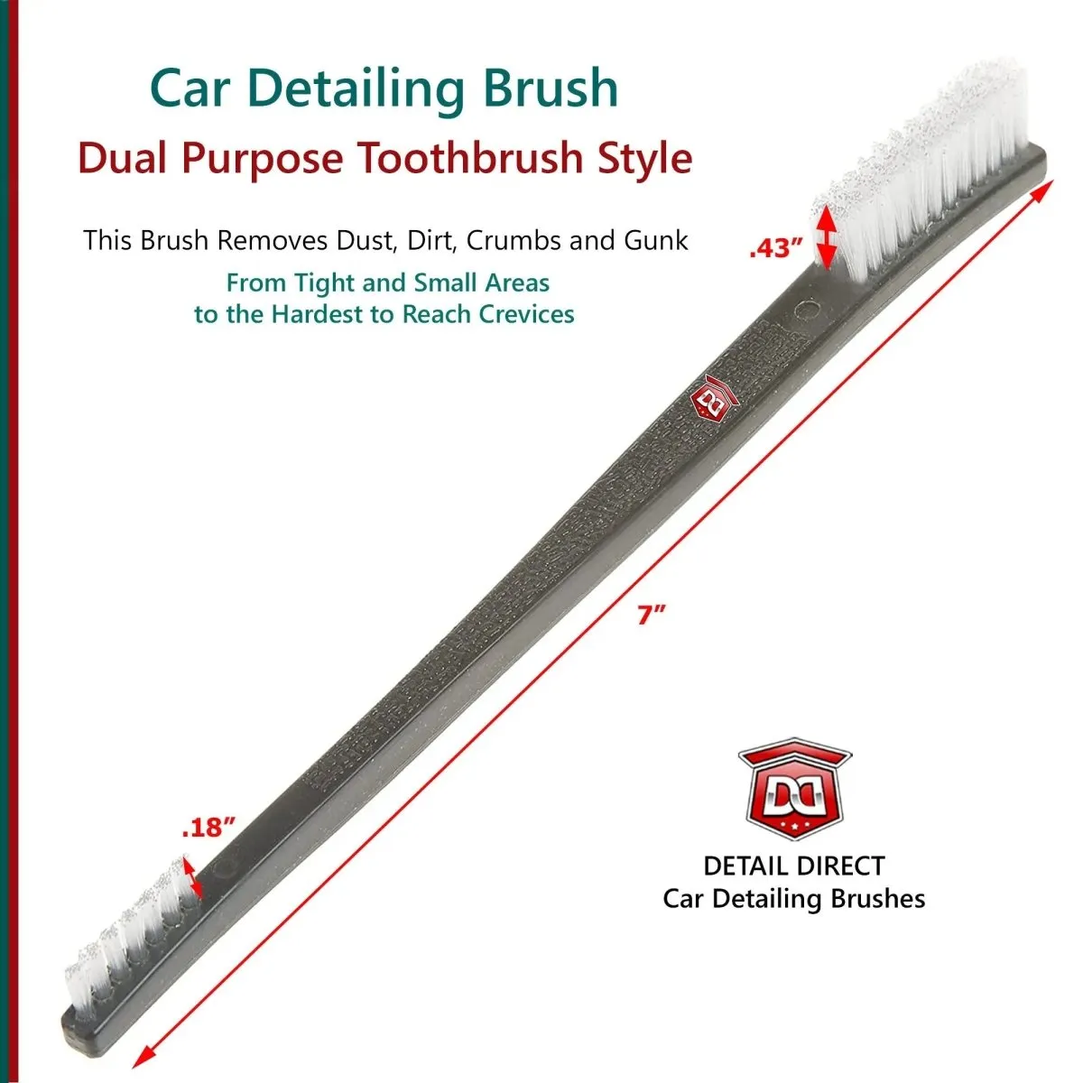 DETAIL DIRECT Toothbrush Style Detail Brush Dual End