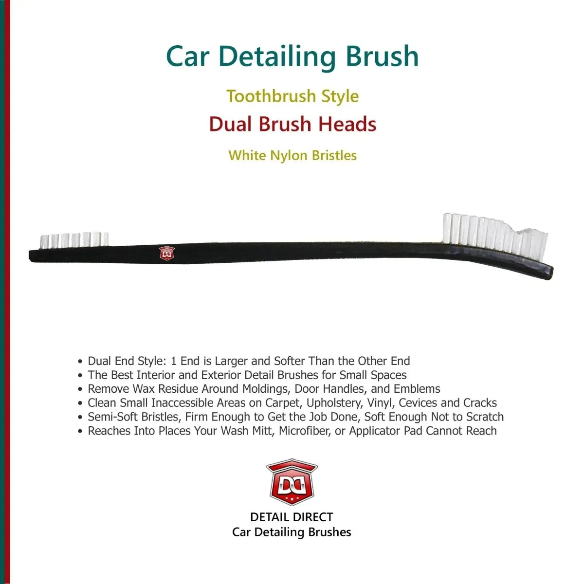 DETAIL DIRECT Toothbrush Style Detail Brush Dual End