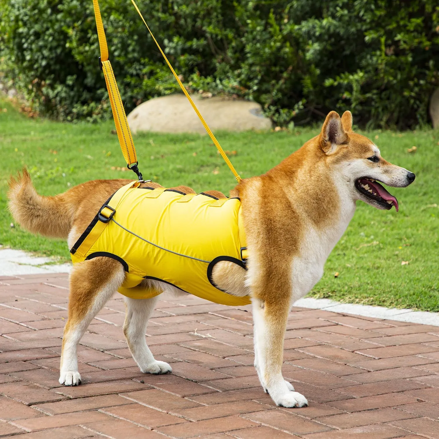 Dog Lift Harness,Dog Assistance Strap,Pet Support & Rehabilitation Sling Lift,Adjustable Padded Breathable Straps for Senior,Joint Injuries,Disabled Dogs Yellow S
