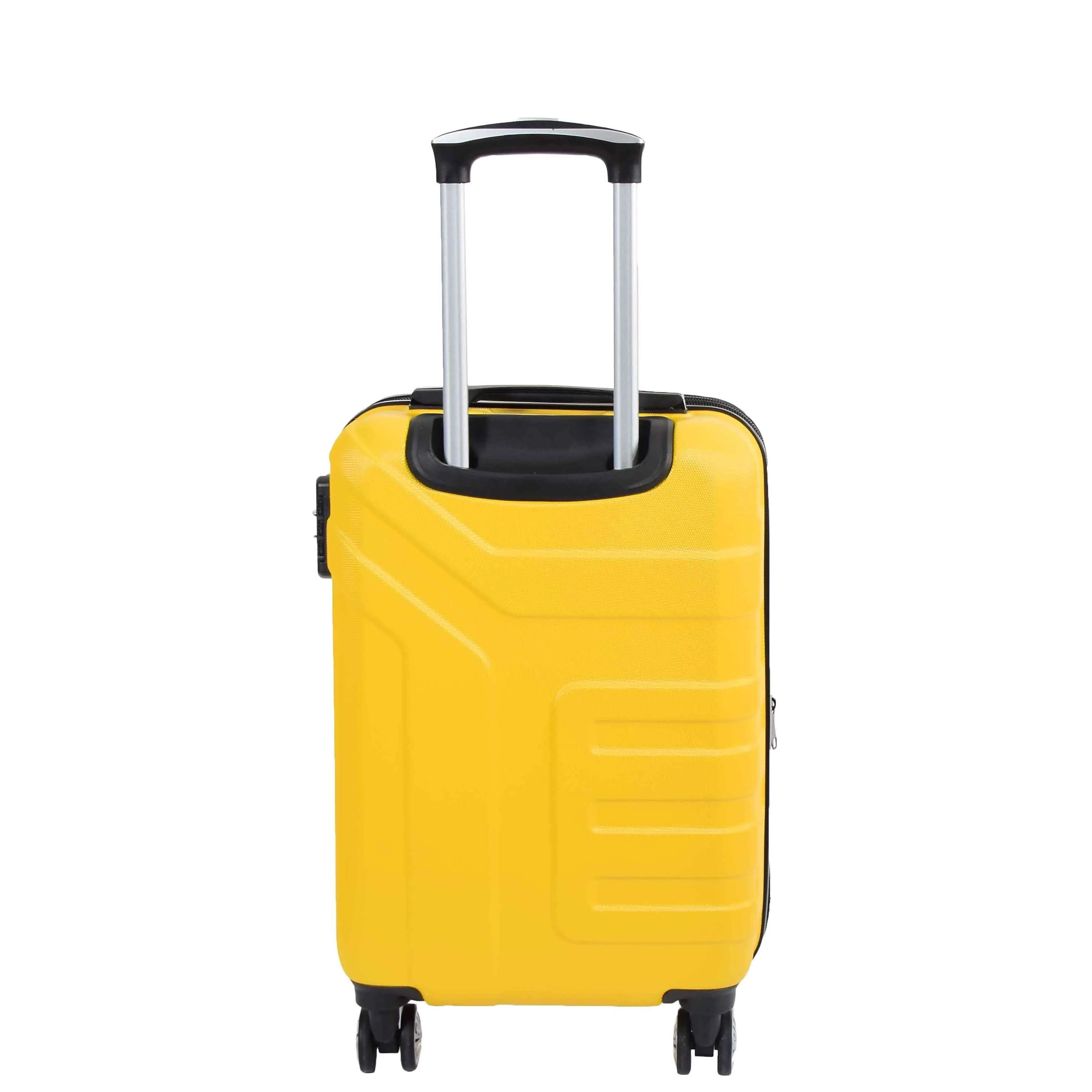 DR575 Expandable Hard Shell Cabin Luggage With Four Wheels Yellow