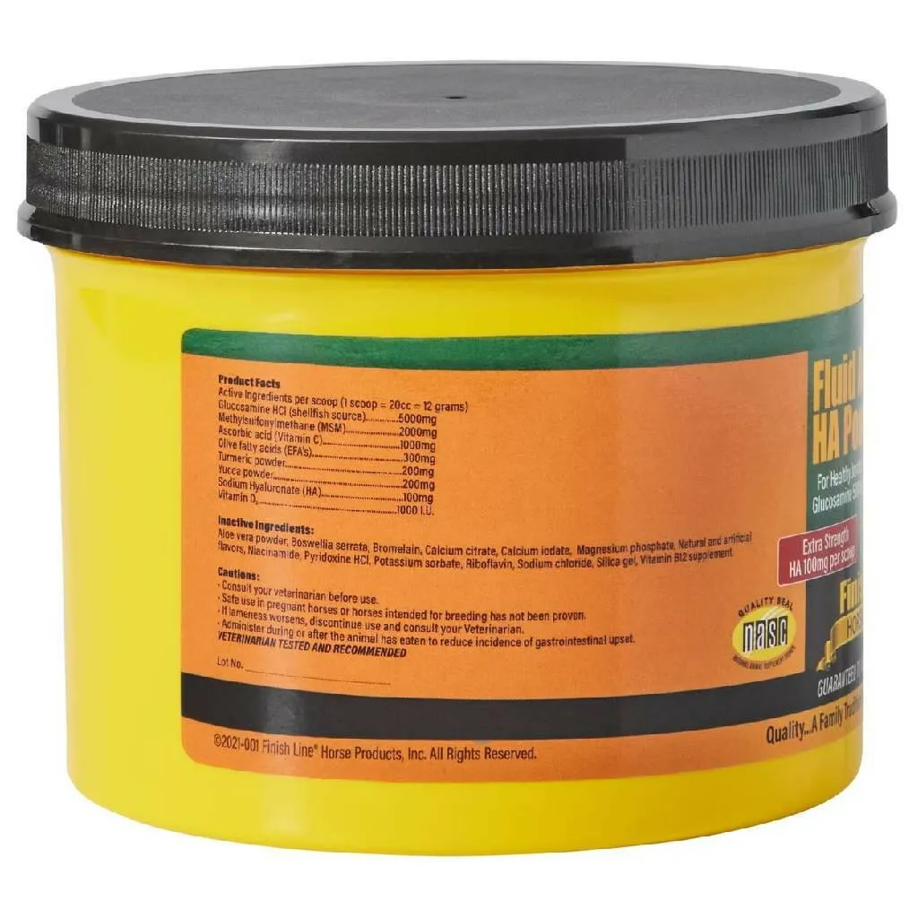 Finish Line Fluid Action HA Joint Support Supplement Powder For Horses