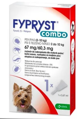 Flea treatment for dogs, Fyprist Combo, 2-10 kg