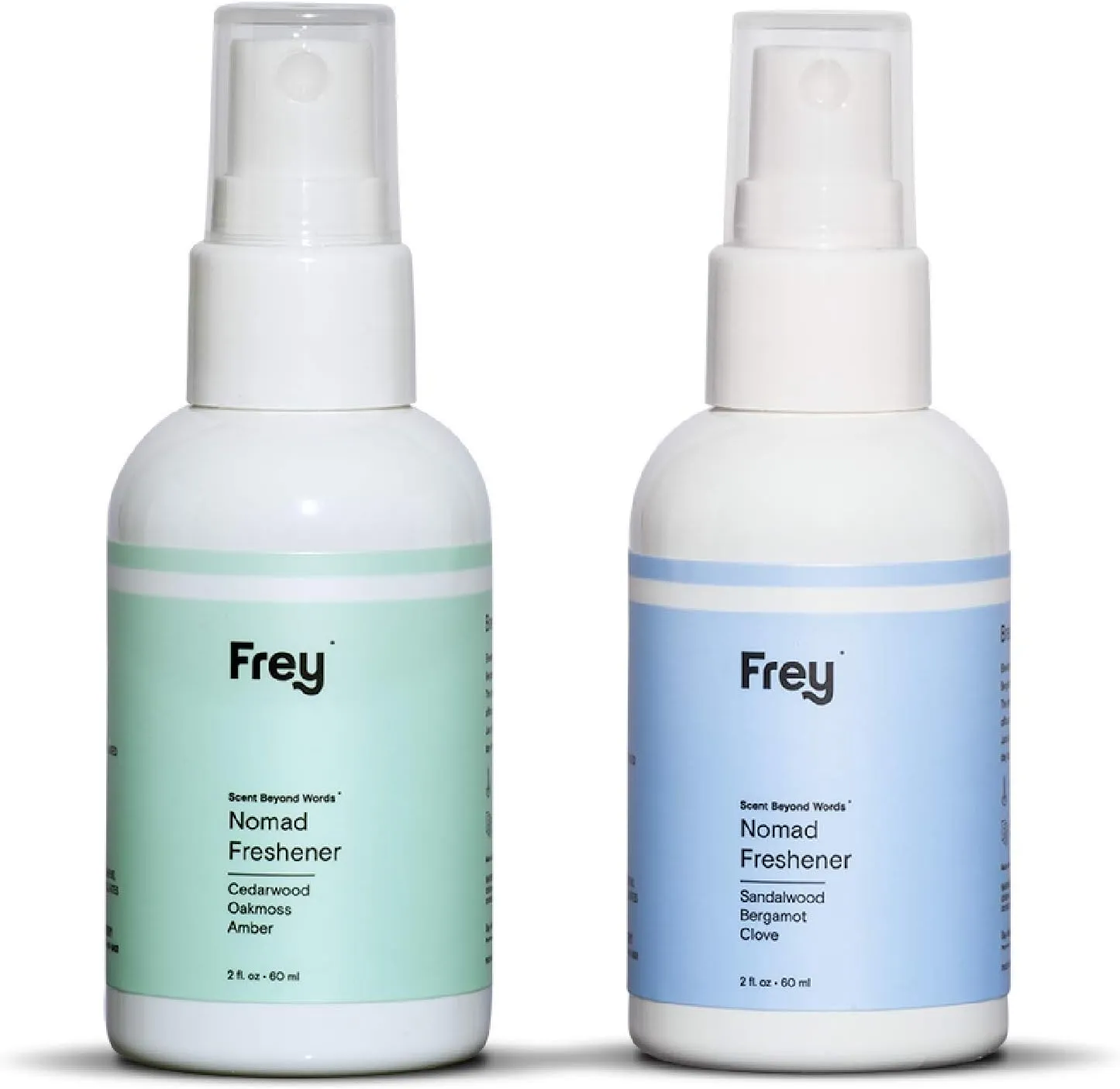 Frey Fabric Freshener Spray  Pack of 2 | Linen Spray Deodorizer for Laundry | Cedarwood & Sandalwood | 2oz Bottles