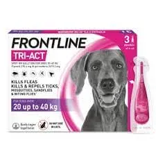 FRONTLINE TRI ACT SPOT ON FLEA TREATMENT FOR DOGS 5-10KG 1CT - FTASOFTFD1