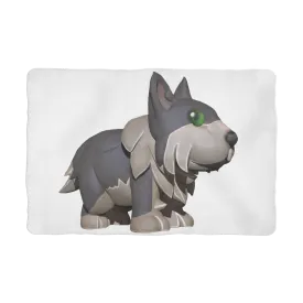 Grey Dog Sublimation Pet Blanket