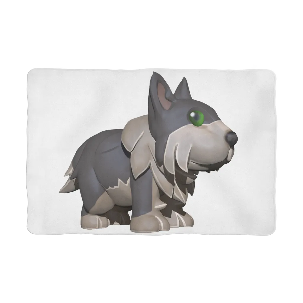 Grey Dog Sublimation Pet Blanket