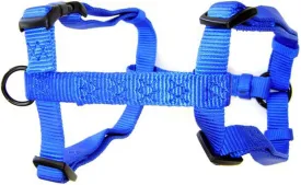 Hamilton Adjustable Comfort Nylon Dog Harness, Blue, 5/8" x 12-20"