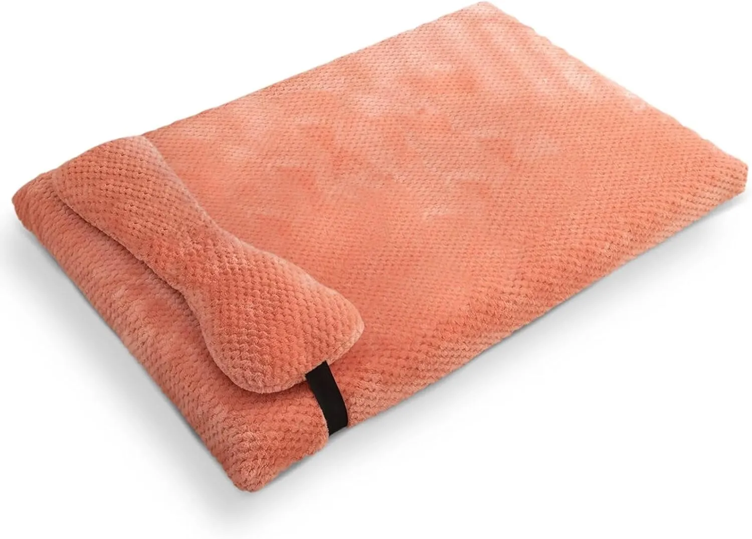 huraty Dog Bed with Pillow for Small Dogs, Orthopedic Dog Bed with Removable Cover, Washable Pet Bed Mat Suitable for Pets Up to 5 lbs, Pink 17.7x11.8x2 in