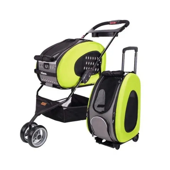 Ibiyaya 5-in-1 EVA Pet Carrier-Stroller Combo
