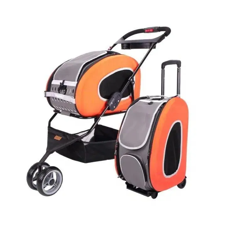 Ibiyaya 5-in-1 EVA Pet Carrier-Stroller Combo