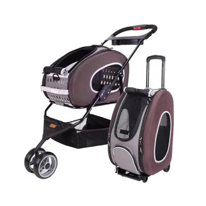 Ibiyaya 5-in-1 EVA Pet Carrier-Stroller Combo