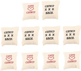 MERRYHAPY 10 Pack Cat Toys Bulk Plush Toy Set Refillable for Cats Pet Supplies Random Style