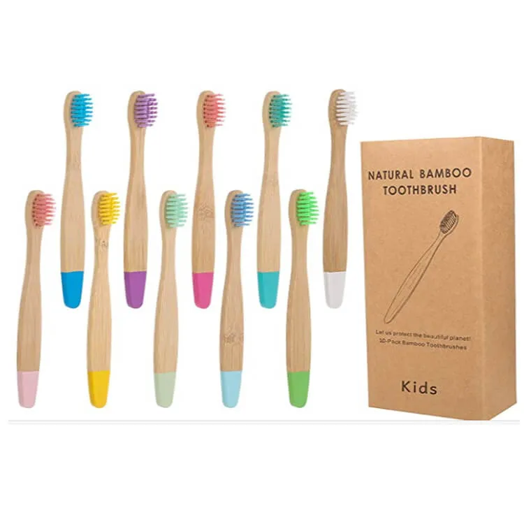 Mini Size Bamboo Disposable Toothbrush for Kids