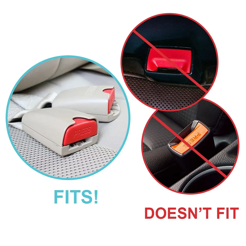 Morlike Silicone Belt Buckle Seatbelt Holder (RED)