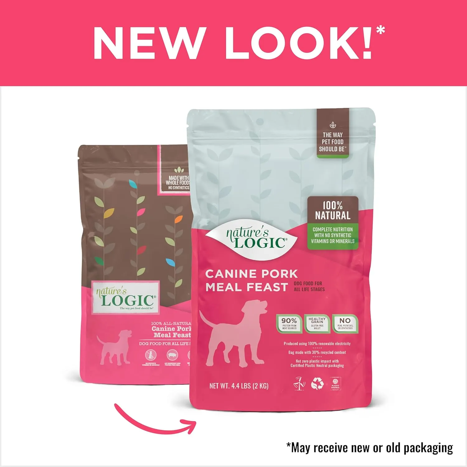 Nature's Logic Canine Pork Meal Feast, 4.4lbs