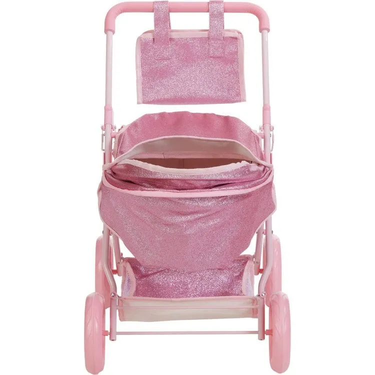 Olivia's Little World Baby Doll Bassinet Pram with Cover