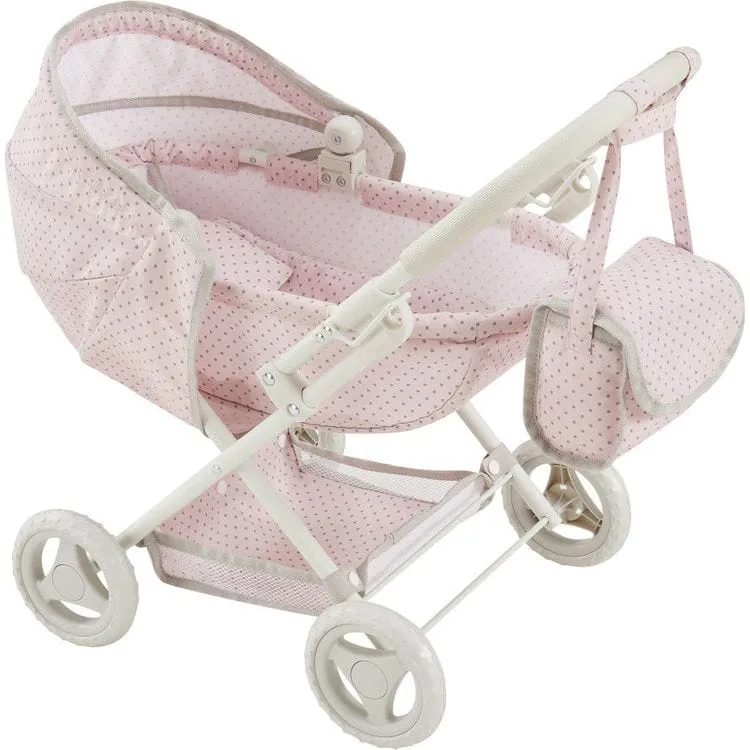 Olivia's Little World Polka Dot Princess Baby Doll Pram Stroller