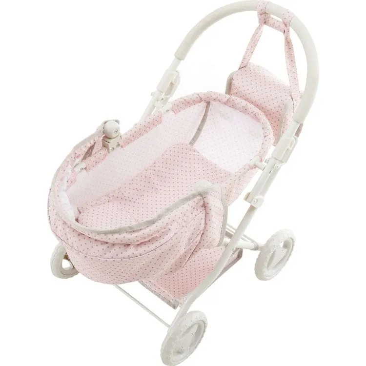 Olivia's Little World Polka Dot Princess Baby Doll Pram Stroller