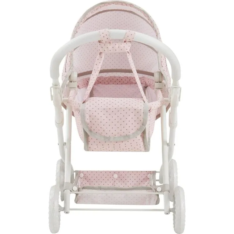 Olivia's Little World Polka Dot Princess Baby Doll Pram Stroller