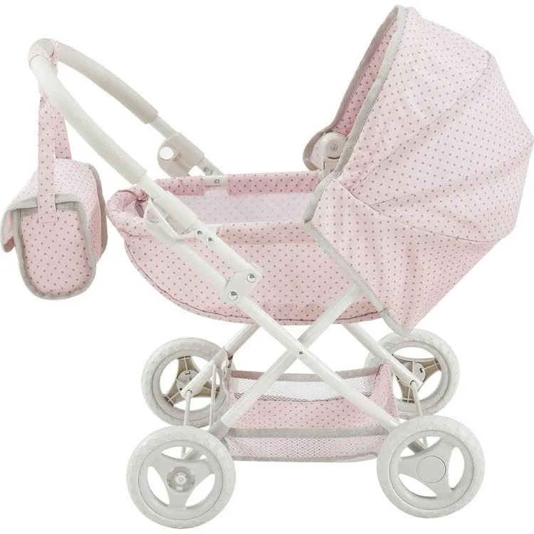 Olivia's Little World Polka Dot Princess Baby Doll Pram Stroller