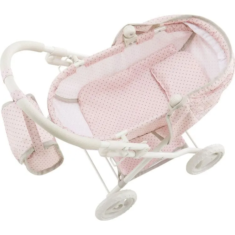 Olivia's Little World Polka Dot Princess Baby Doll Pram Stroller