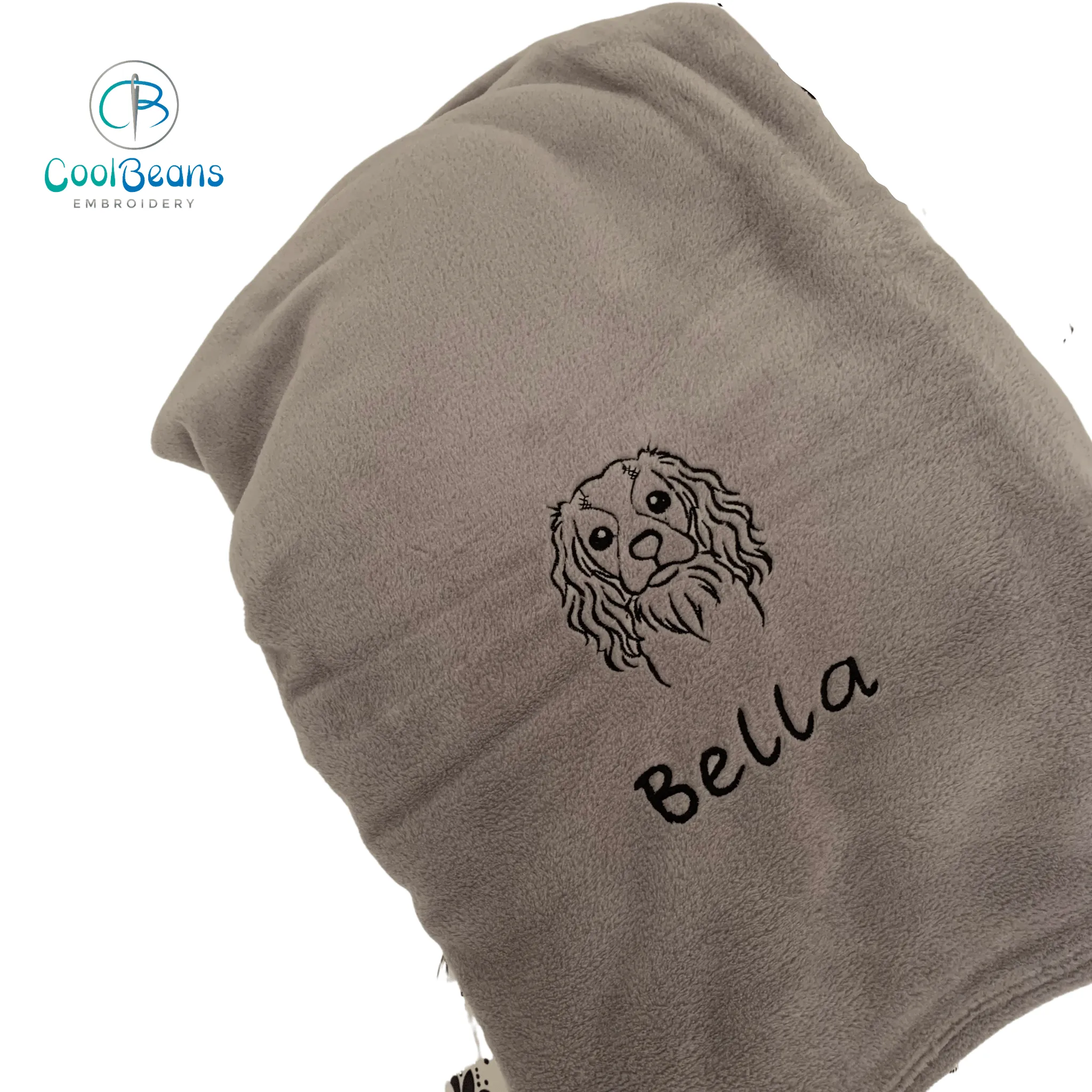Pet Fleece Blanket - King Charles Spaniel - Personalised