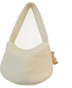 Pet Travel Carrier Bag,Small Pet Sling Carrier Hands Free Carry Shoulder Strap Tote Bag with Belt Dog Cat Traveling Subway