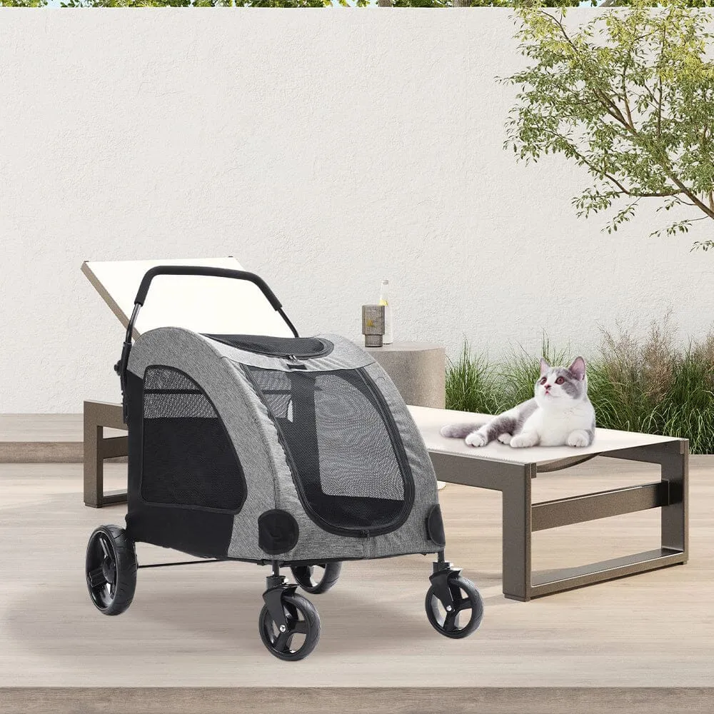 Pets Mood Collapsible Pet Stroller for Cats and Dogs