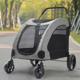 Pets Mood Collapsible Pet Stroller for Cats and Dogs