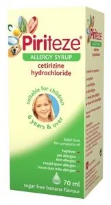 Piriteze Allergy Syrup Banana Flavour 70 ml